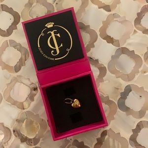 NWOT JUICY COUTURE Gold Heart Crown Charm with Jewelry box